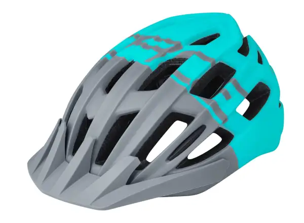 Force Corella MTB helmet, grey/turquoise