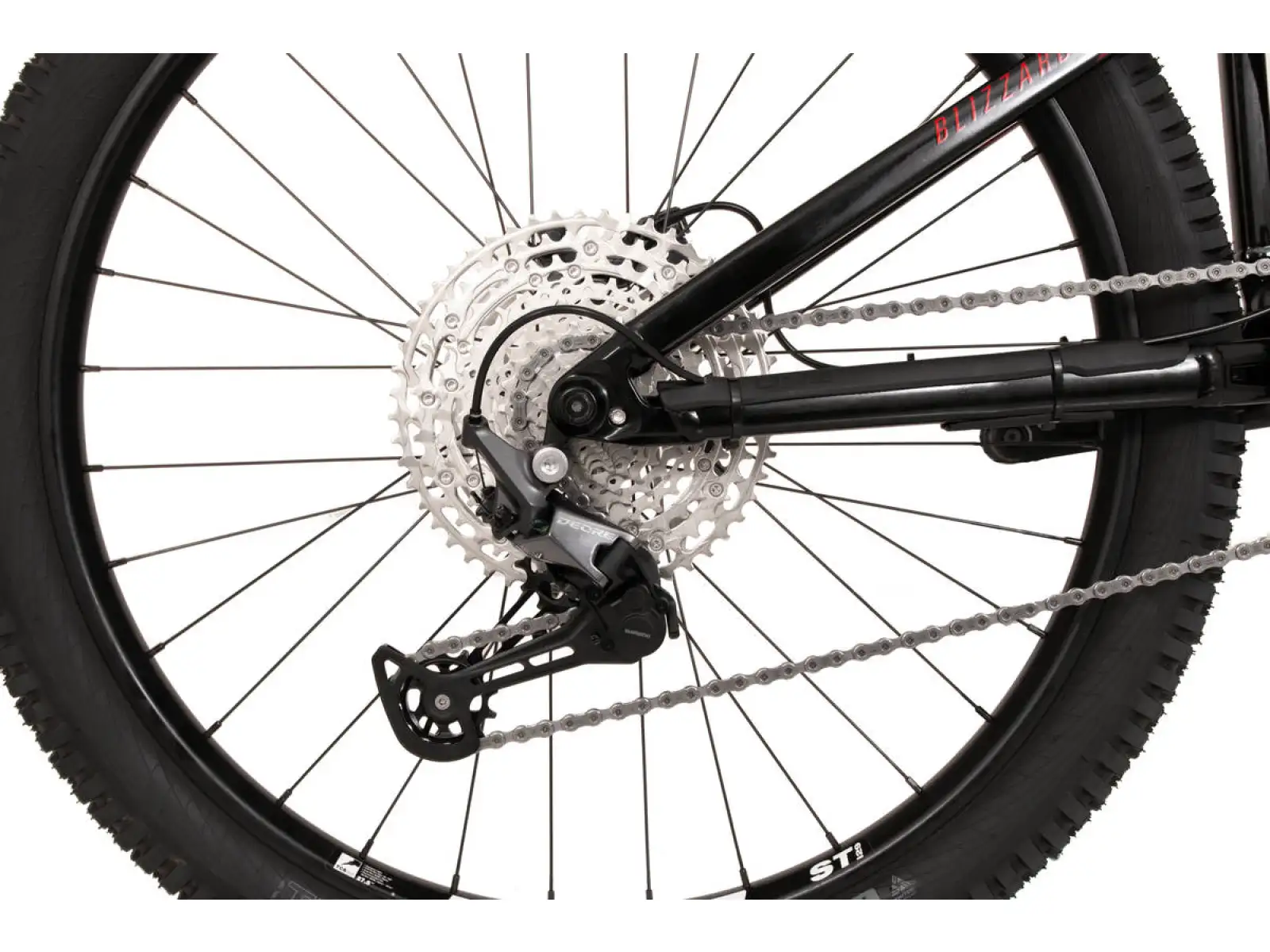Rock Machine Bblizzard 70-297 full-suspension bike Red/Black/White SAMPLE