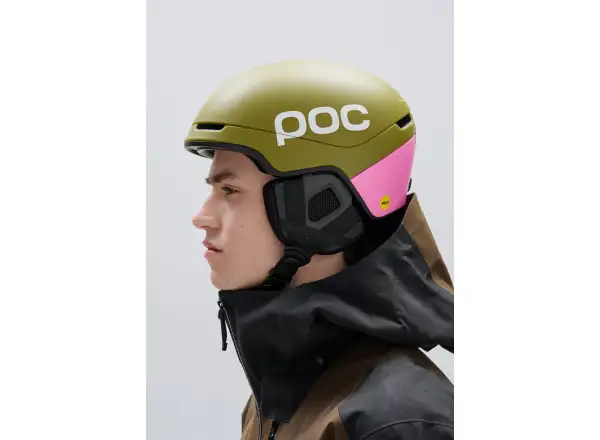 POC Obex Contour ski helmet Olivine Green Matt/Thulite Pink Matt