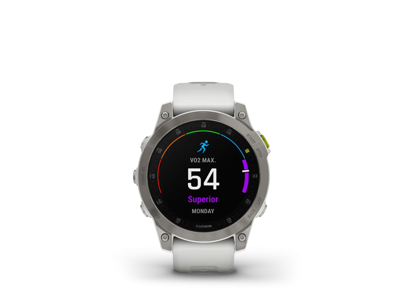 Garmin epix Gen 2 Sapphire Edition smart watch Titanium/White