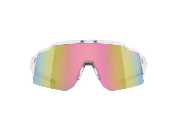 Force Strive cycling glasses transparent/pink mirrored lens