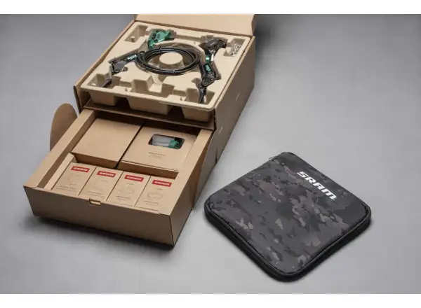 Sram Maven Ultimate Stealth Teal Splatter Expert Kit disc brake set