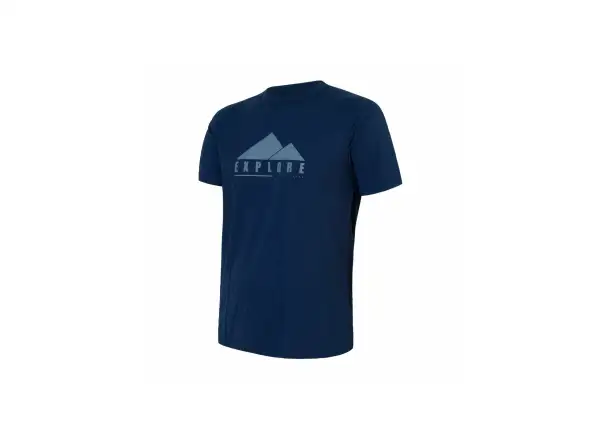 Sensor Merino Air PT Explore men's t-shirt short sleeve dark blue