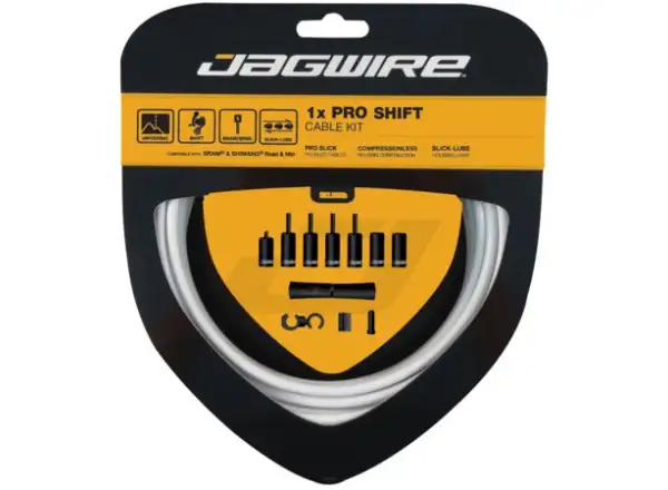 Jagwire PCK553 1x Pro Shift Kit, white