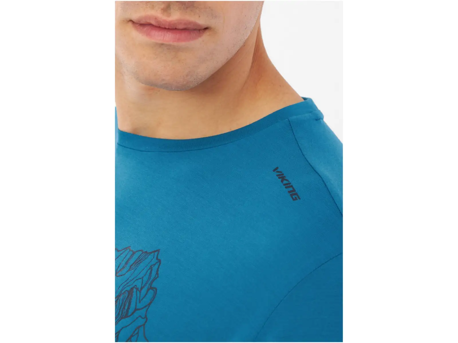 Viking Morain men's T-shirt short sleeve blue