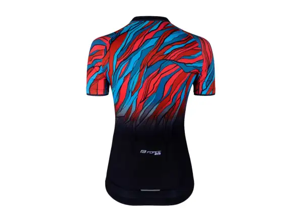 Force Life Lady jersey short sleeve black/petrol/red