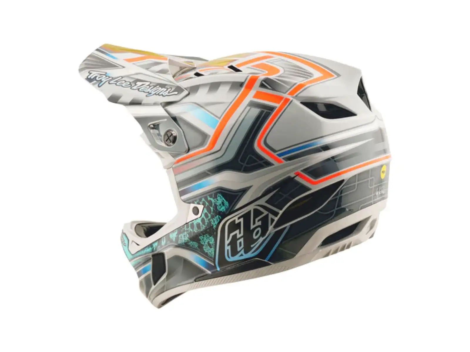 Troy Lee Designs D4 Composite helmet Lowrider Gray
