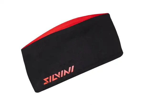 Silvini Trebbia unisex headband Red/Black