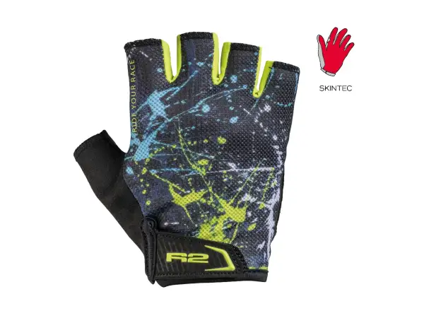 R2 Mistral kids cycling gloves yellow