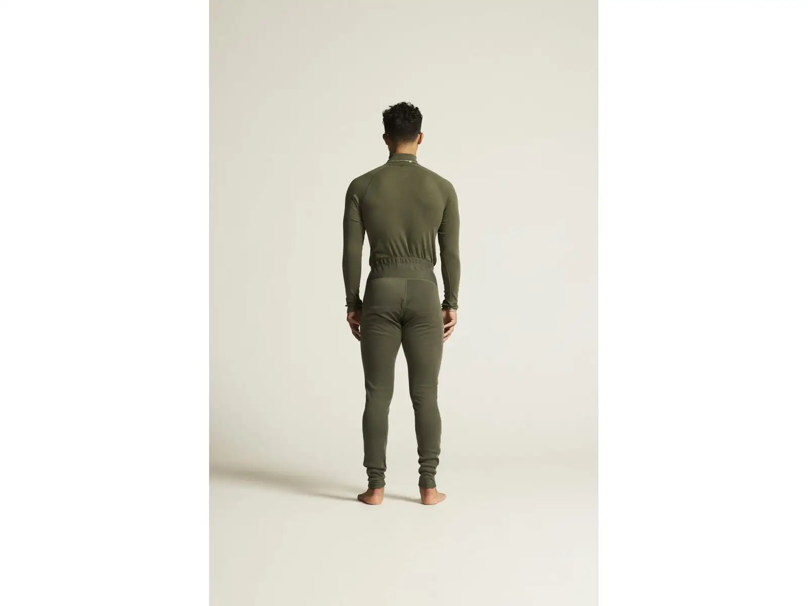 Craft ADV Wool Merino men's long sleeve zip tee green