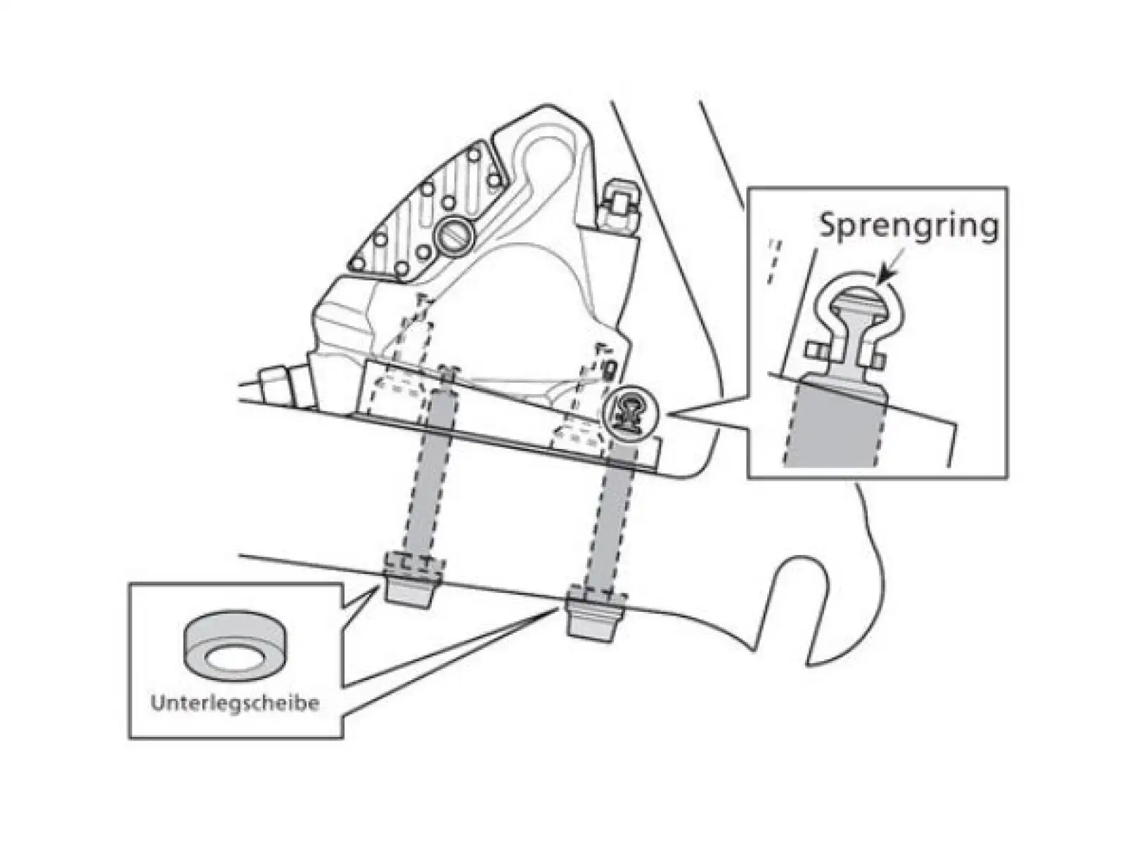 Shimano bolt for caliper Flat Mount