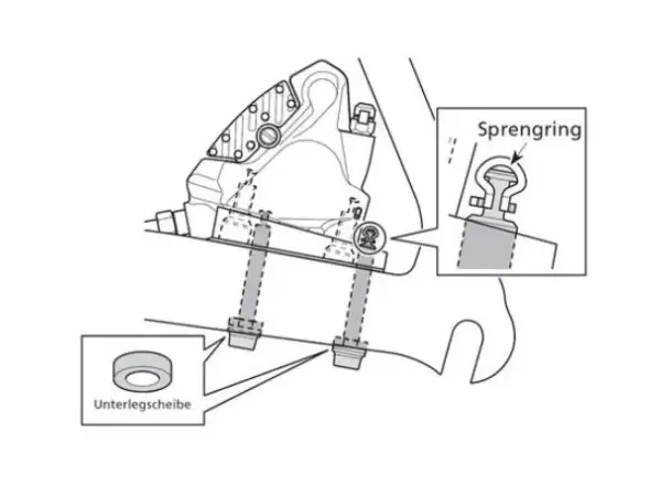 Shimano bolt for caliper Flat Mount