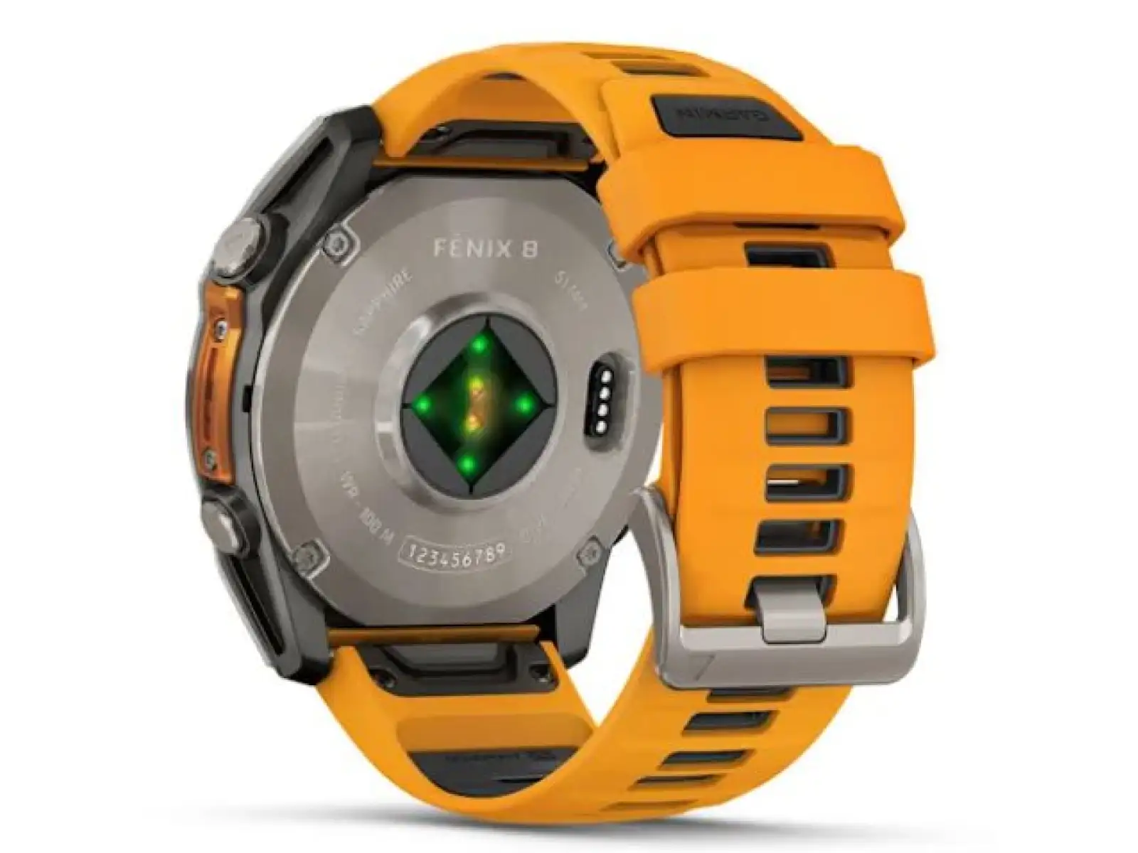 Garmin fenix 8 - 51 mm AMOLED Sapphire smart watch Titanium Orange/Graphite