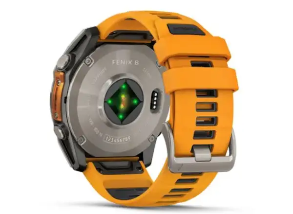 Garmin fenix 8 - 51 mm AMOLED Sapphire smart watch Titanium Orange/Graphite
