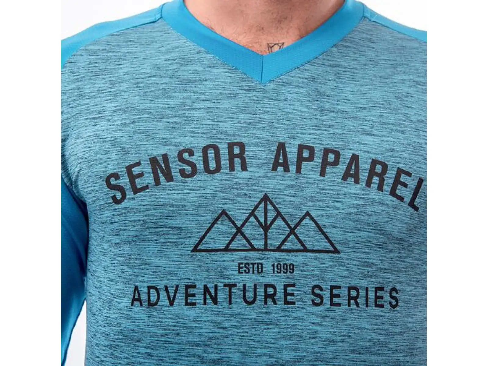 Sensor Charger men's jersey long sleeve blue