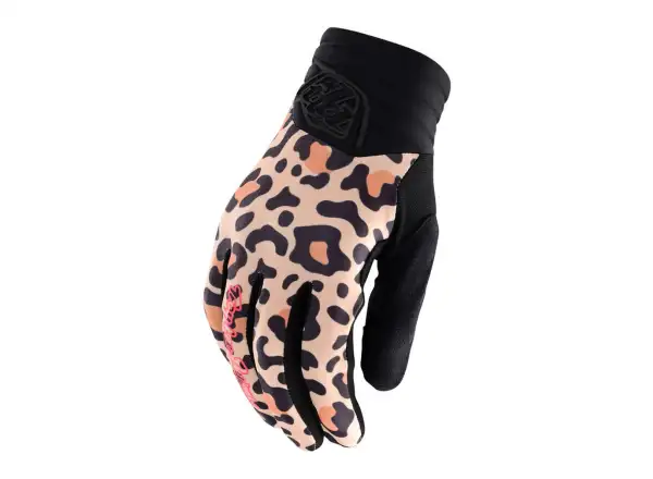Troy Lee Designs Luxe Leopard women's gloves bronze