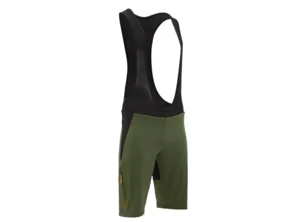 Silvini Barrea men's shorts with insert and bib Olive/Black