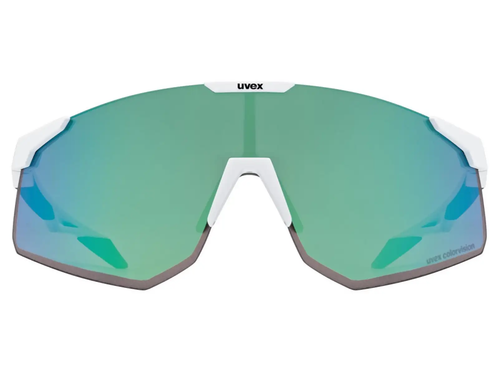 Uvex Pace Perform S ColorVision glasses White Matt/Mirror Green