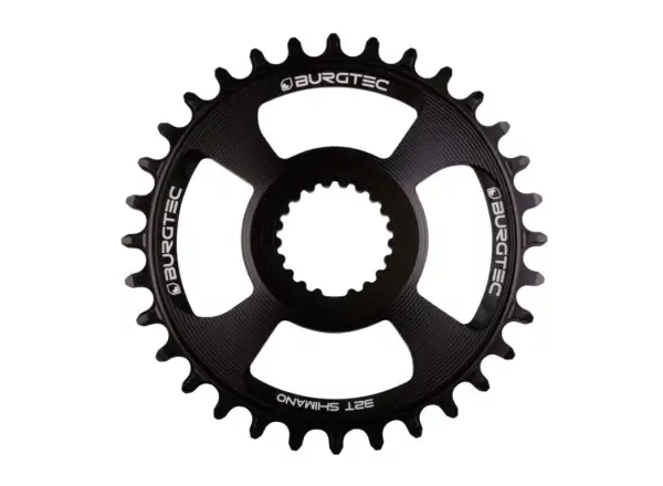 Burgtec Thick Thin DM Shimano chainring 30 teeth black