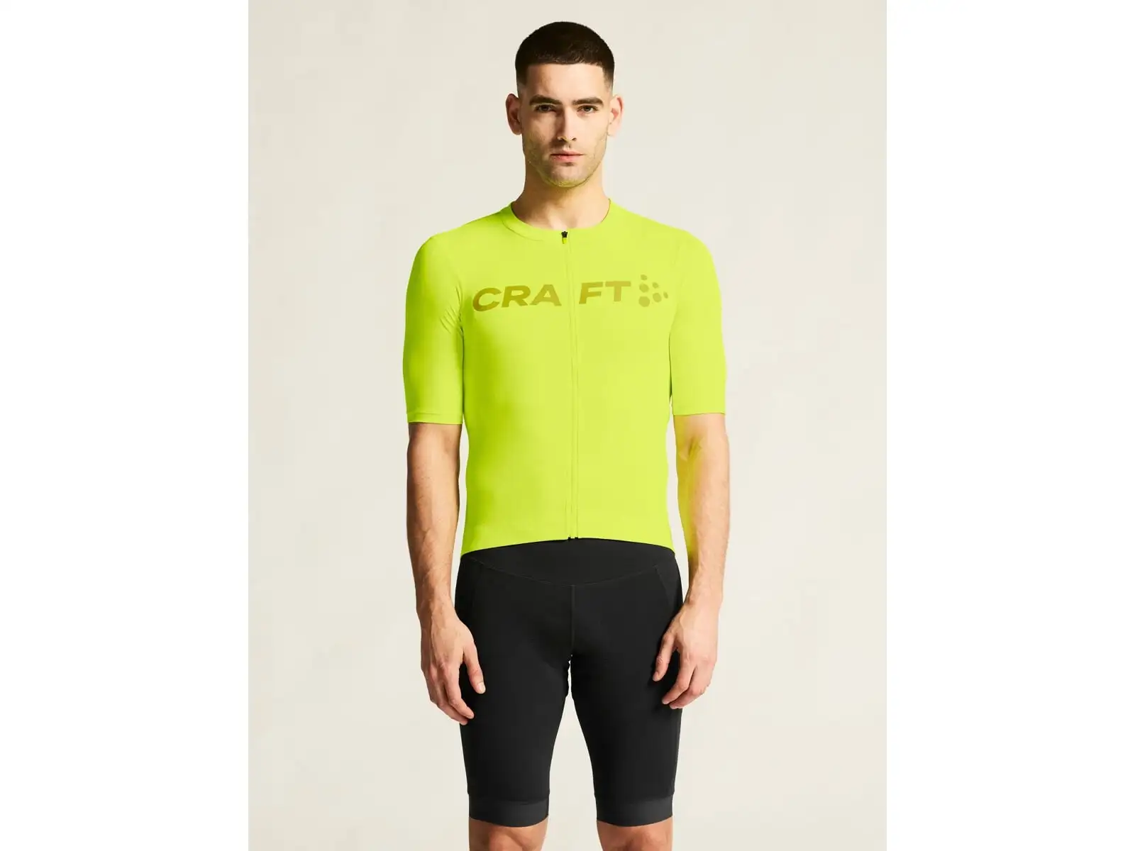 Craft Endur Logo men's jersey short sleeve yellow