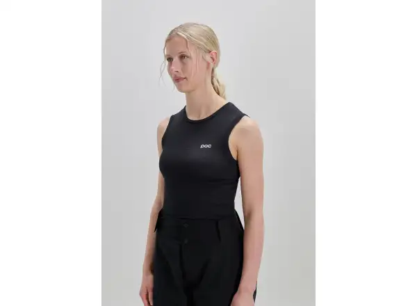 POC Layer Mid women's sleeveless base layer shirt Uranium Black