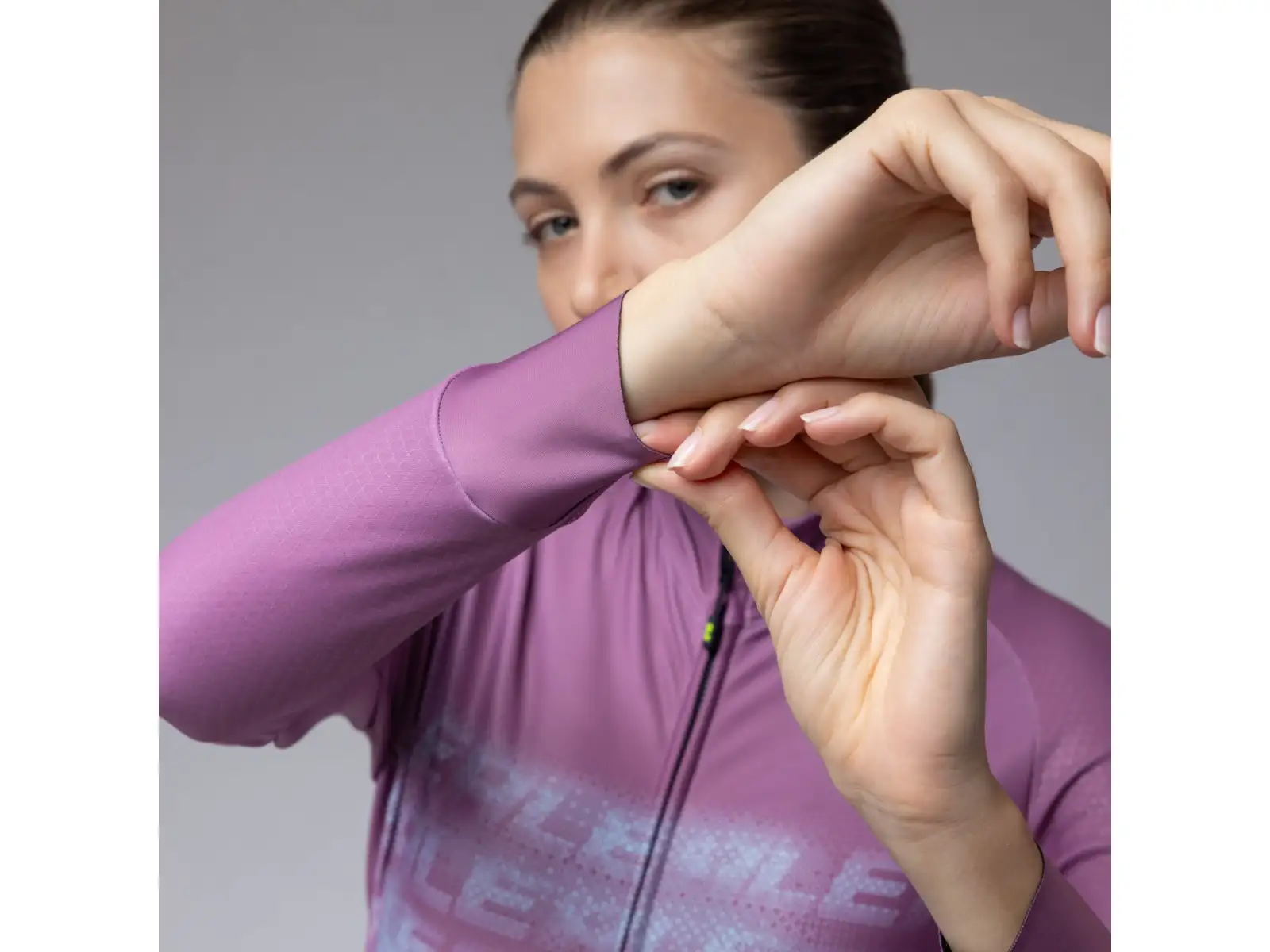 Alé PR-E Identity women's insulated jersey long sleeve Orchid