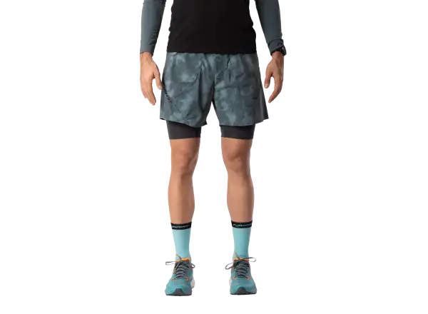 Dynafit Trail Reflective 2in1 men's running shorts Cinder