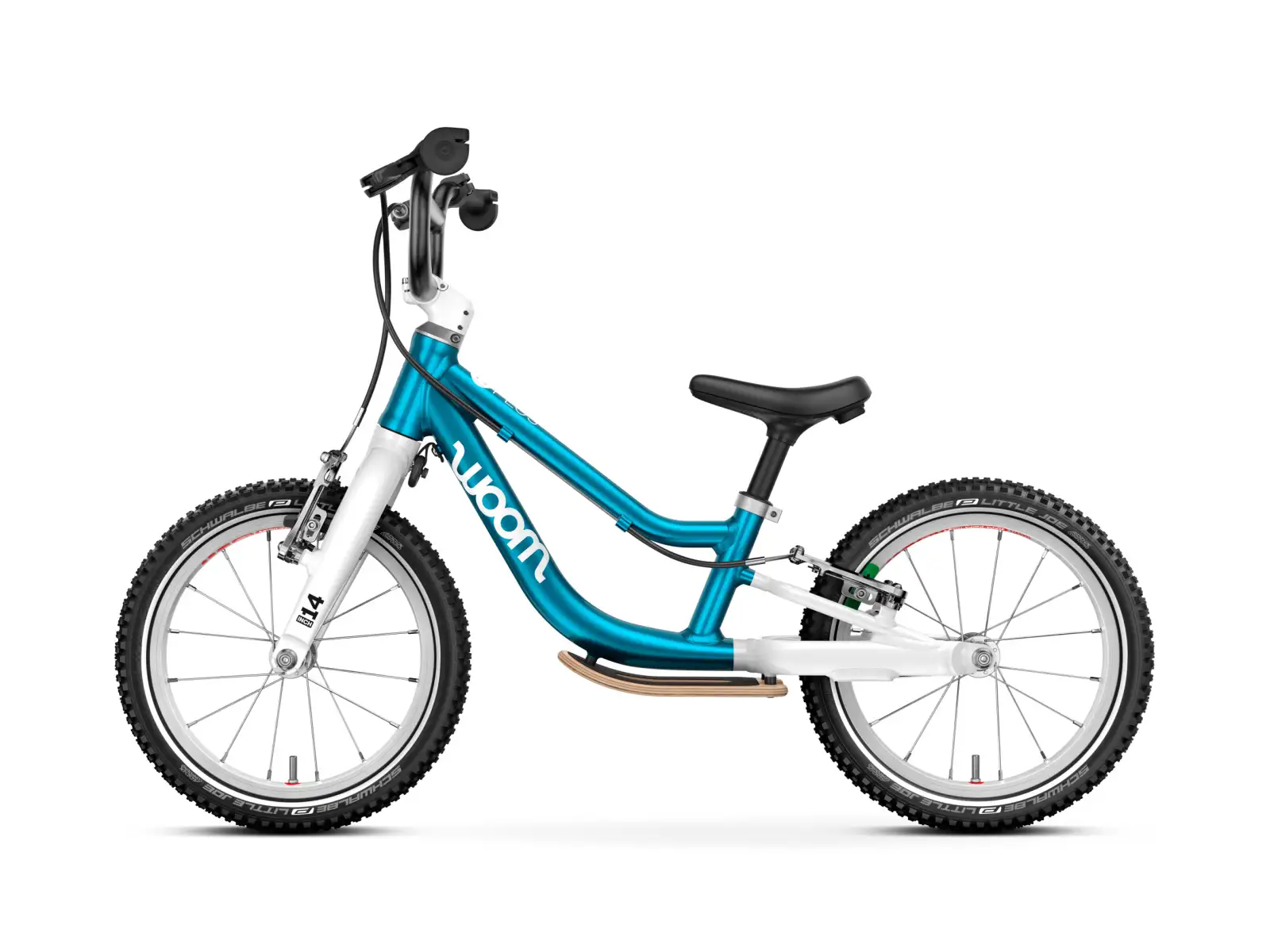 Woom GO 1 Plus children's balance bike 14" Metallic Blue