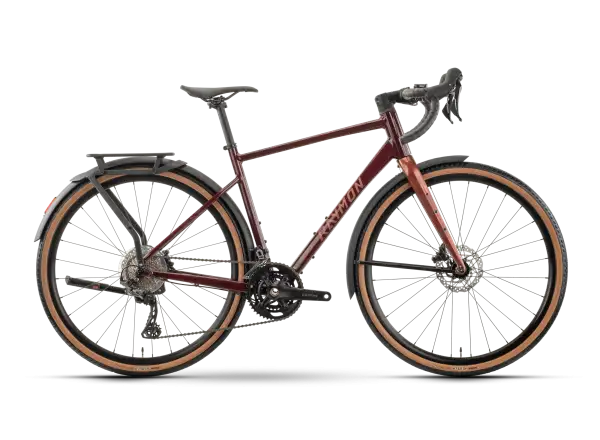 Raymon Territ Pro Street gravel bike MaroonBrown/Brick