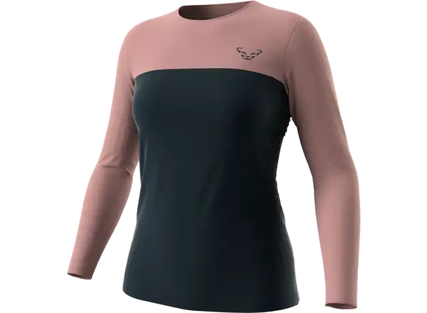 Dynafit Traverse S-Tech women's shirt long sleeve Blueberry/Mokarosa