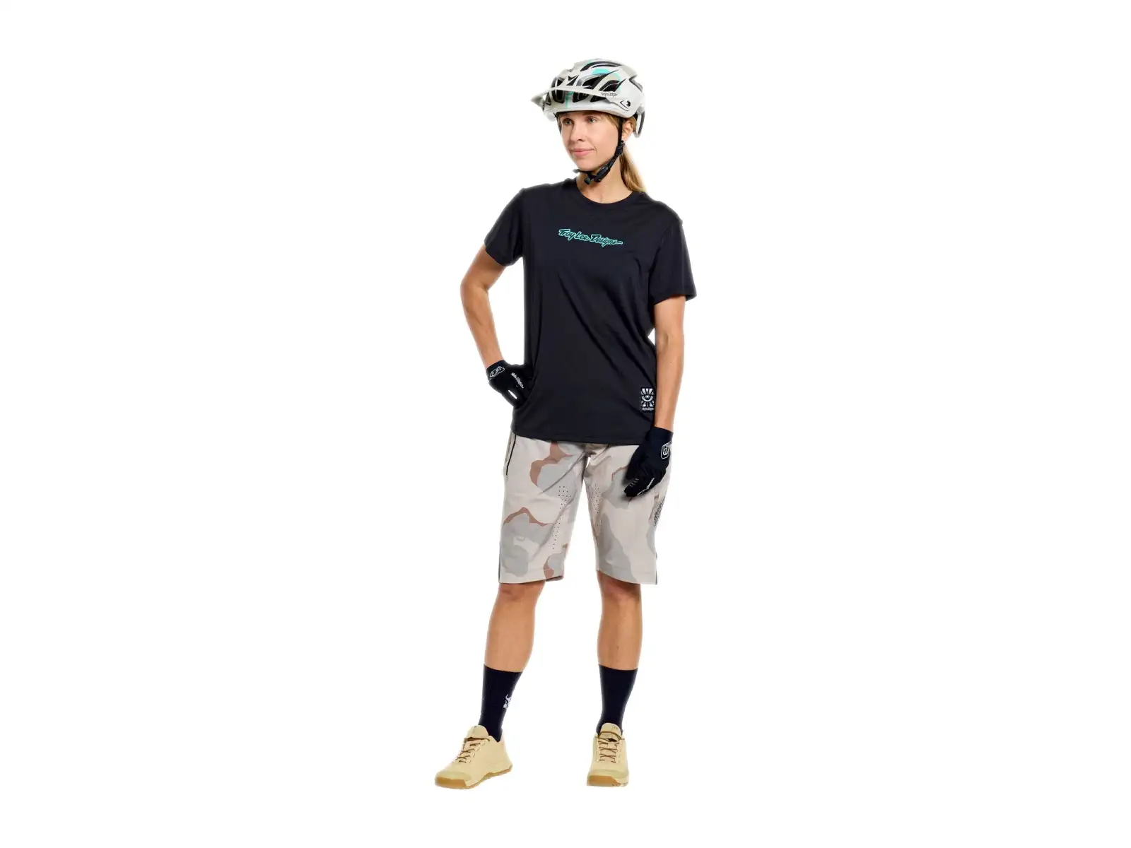 Troy Lee Designs Lilium Ride women's jersey short sleeve Signature Black