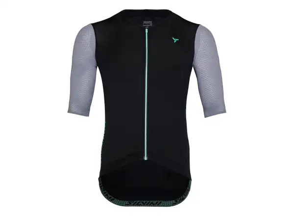 Silvini Auronzo men's jersey short sleeve Black/Ocean