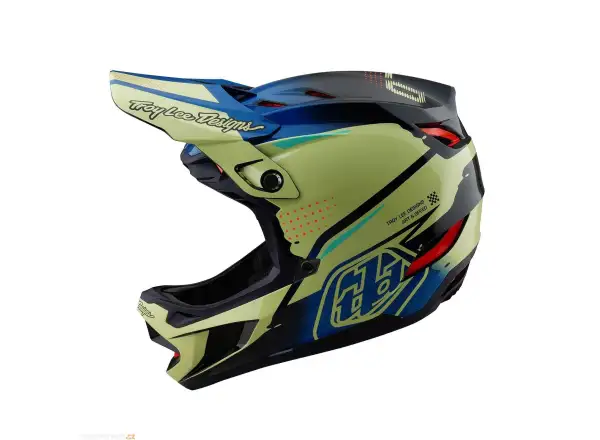 Troy Lee Designs D4 Composite Drip full-face helmet Glo Yellow