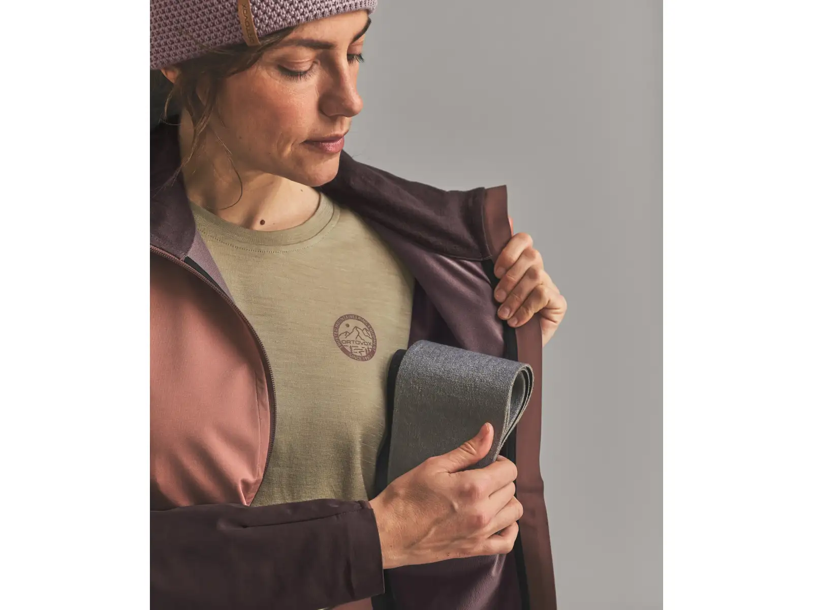Ortovox Ortler Softshell Plus Jacket women's softshell jacket Chestnut