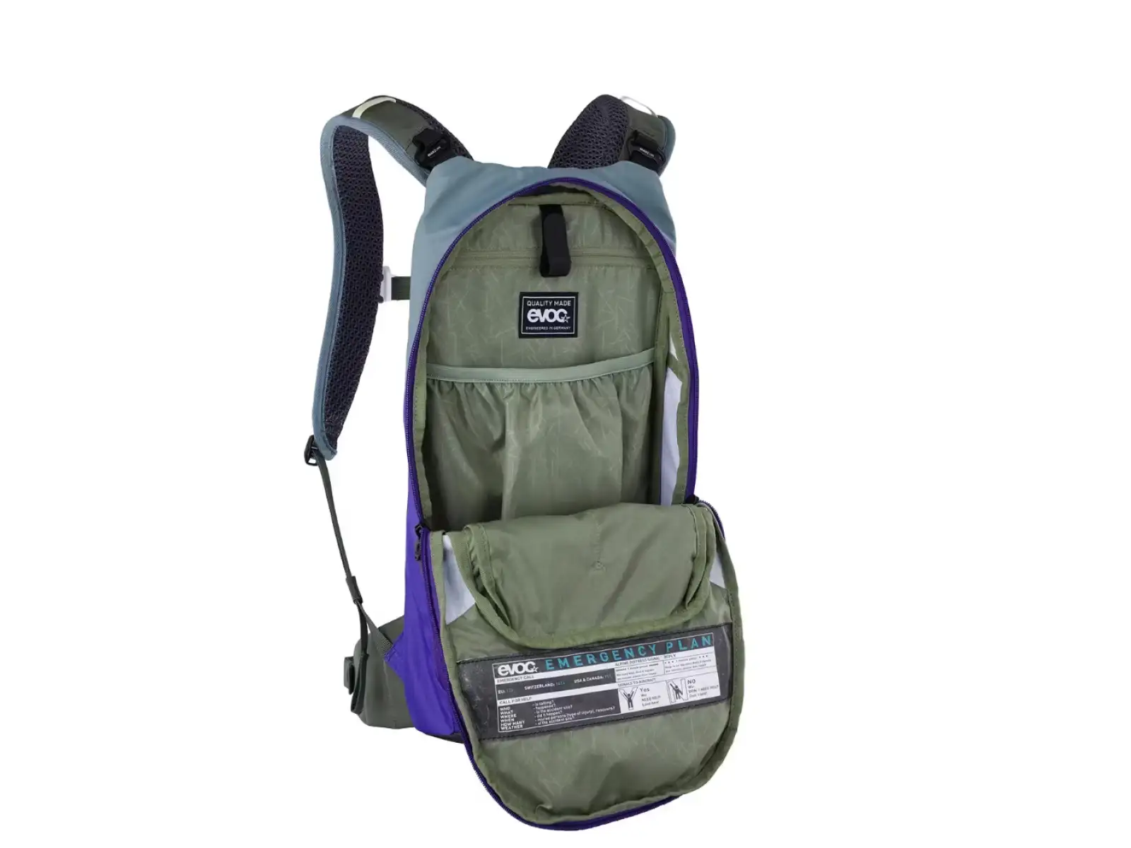 Evoc Stage 6 l backpack Steel/Violet/Dark Olive