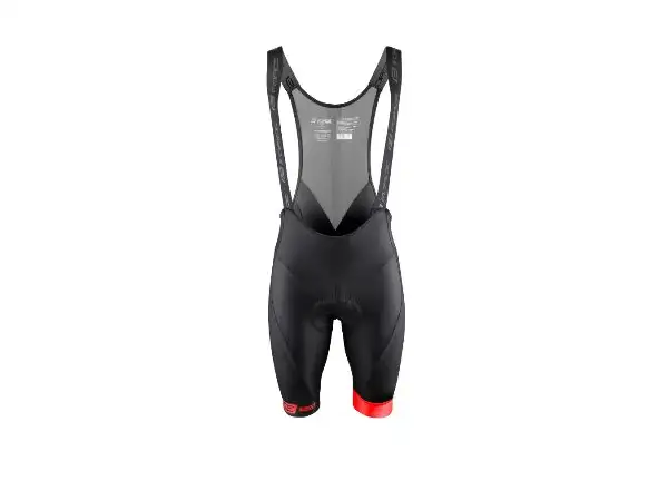 Force B51 men's bib shorts with padding black/red