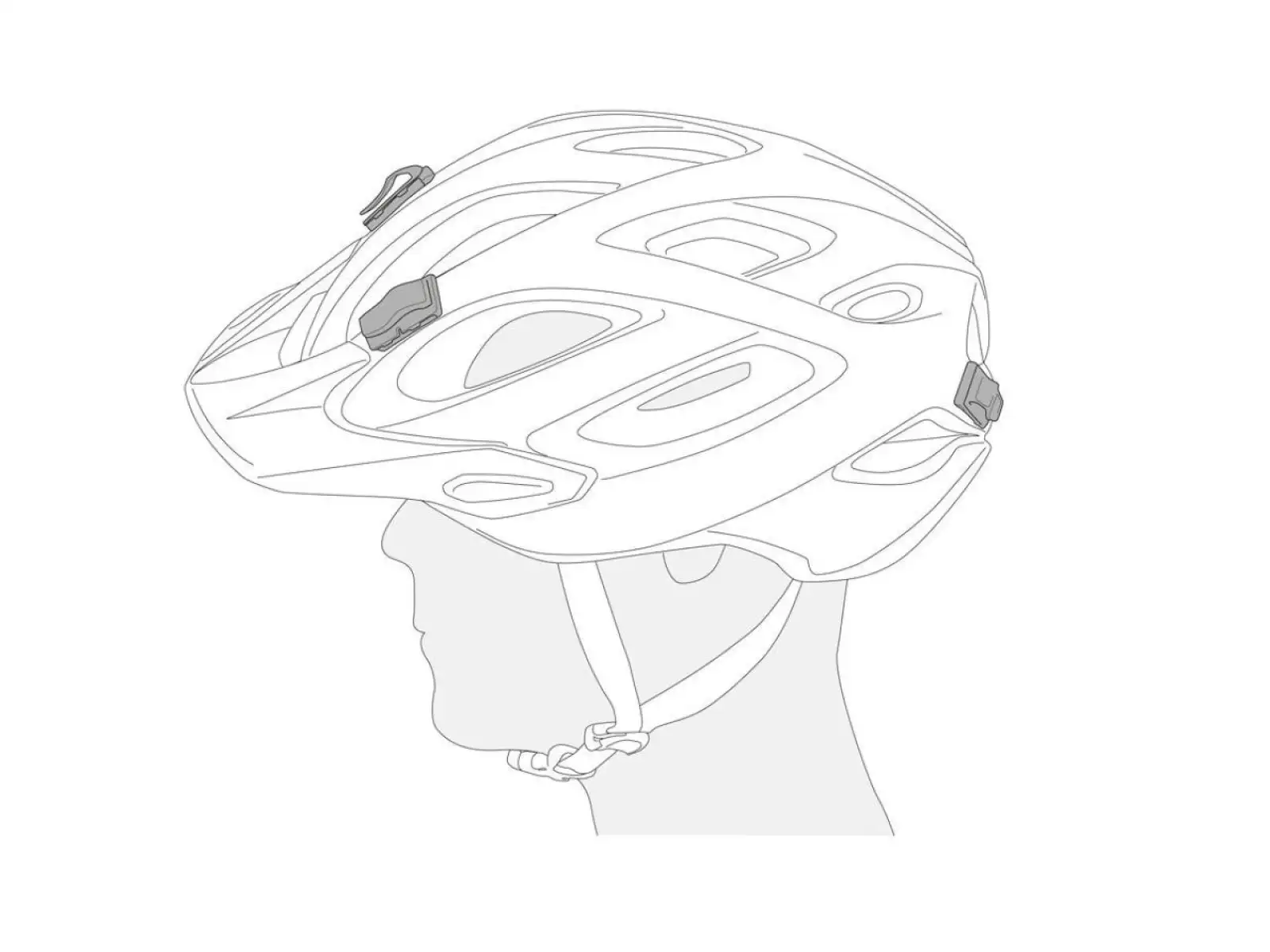 Petzl Uni Adapt adhesive clips for headlamp