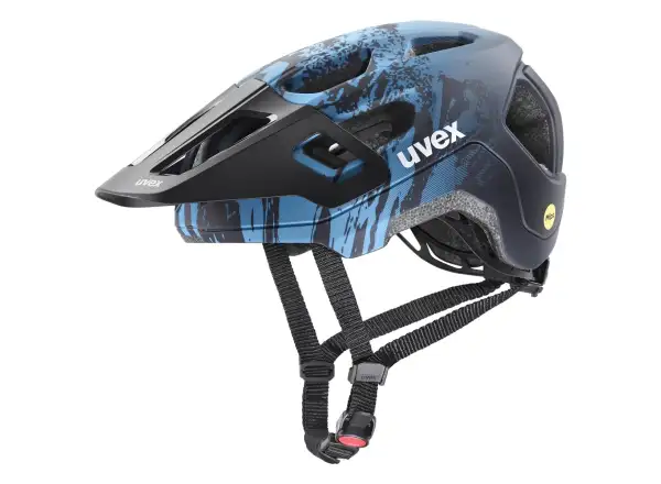 Uvex React JR. Mips helmet Azure/Deep Space Matt