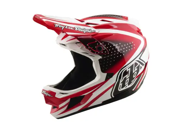 Troy Lee Designs D4 Polyacrylite MIPS helmet Line Fire/white
