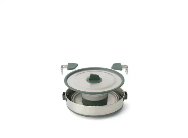 Sea to Summit Detour Stainless Steel Collapsible One Pot Cook Set 3L collapsible pot in a set