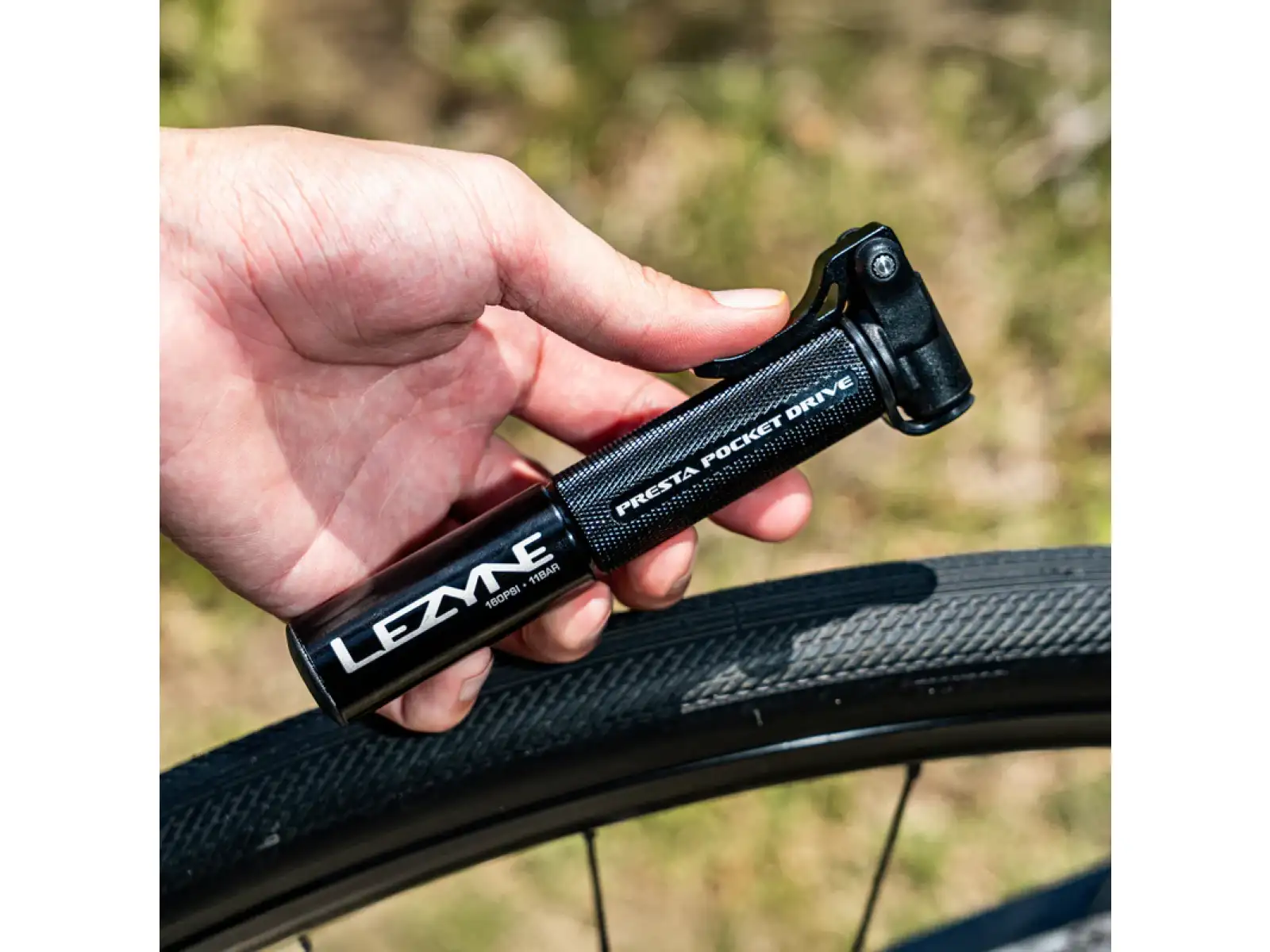 Lezyne Presta Pocket Drive pump Black/Gold