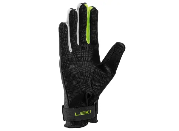 Leki Guide gloves Charcoal/Neon yellow/White