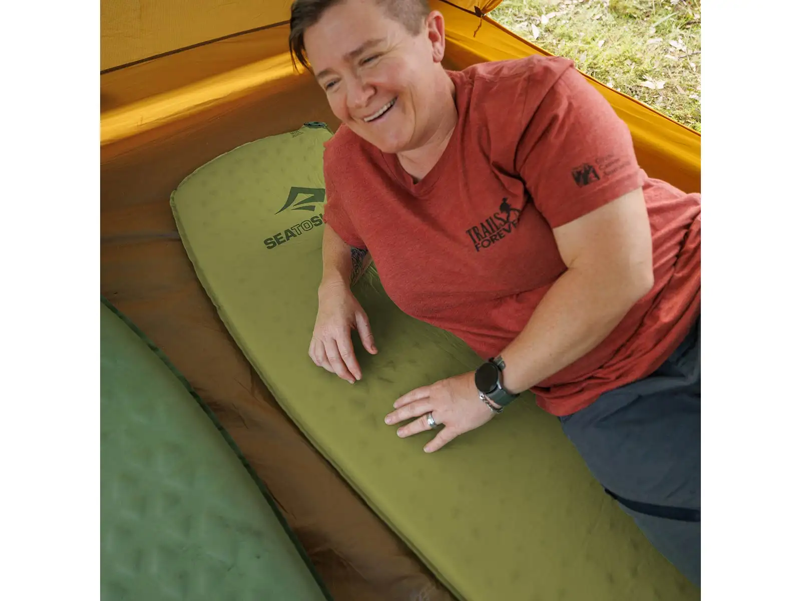 Sea To Summit Camp self-inflating sleeping pad Regular Tarragon