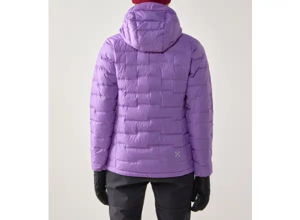 Haglöfs ROC Flash Down hood W women's jacket Purple Ice/Tech Red