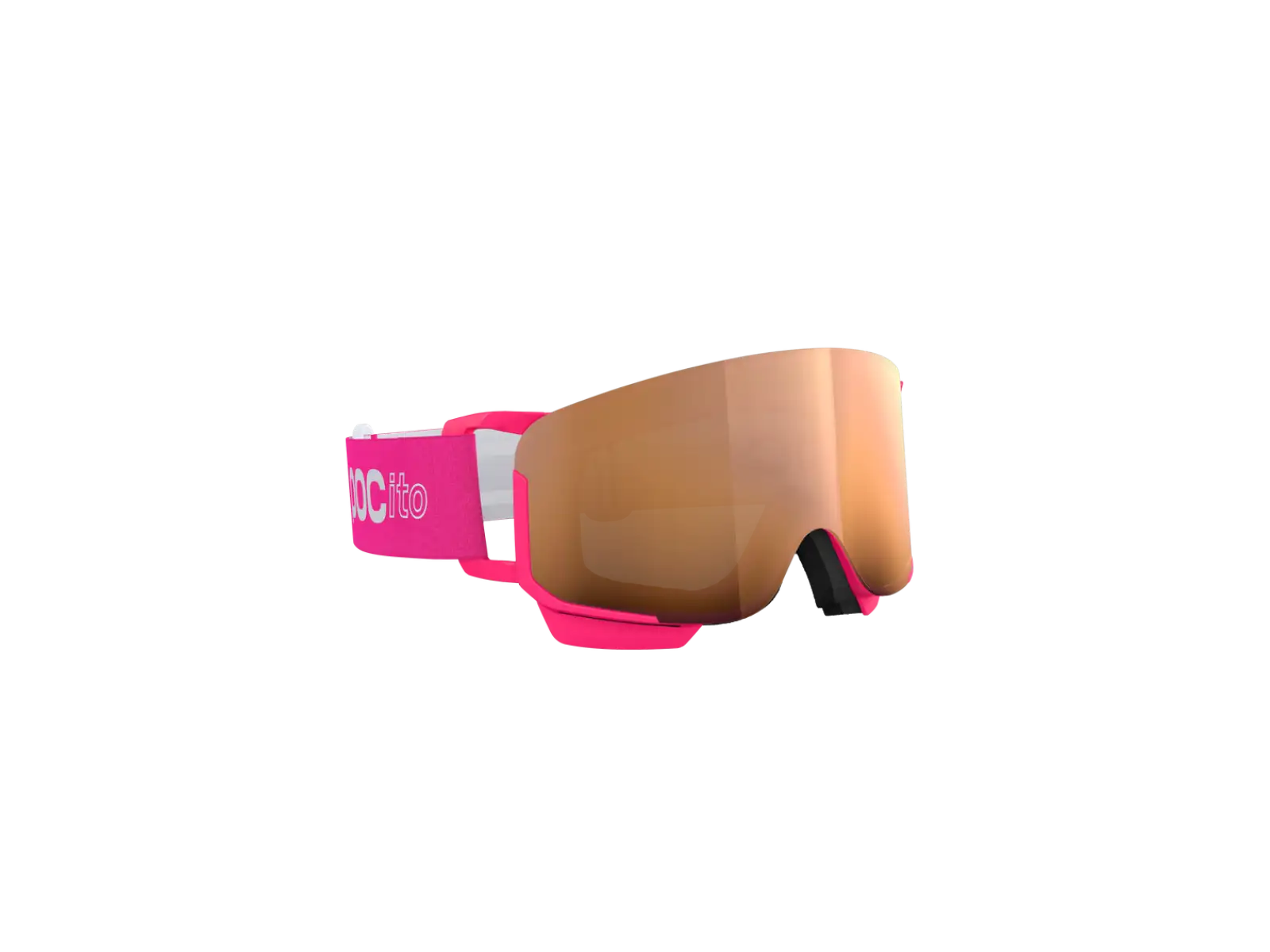 POC POCito Nexal kids ski goggles Fluorescent Pink/Partly Sunny Light Orange