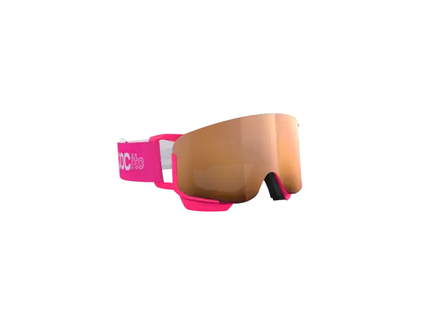 POC POCito Nexal kids ski goggles Fluorescent Pink/Partly Sunny Light Orange