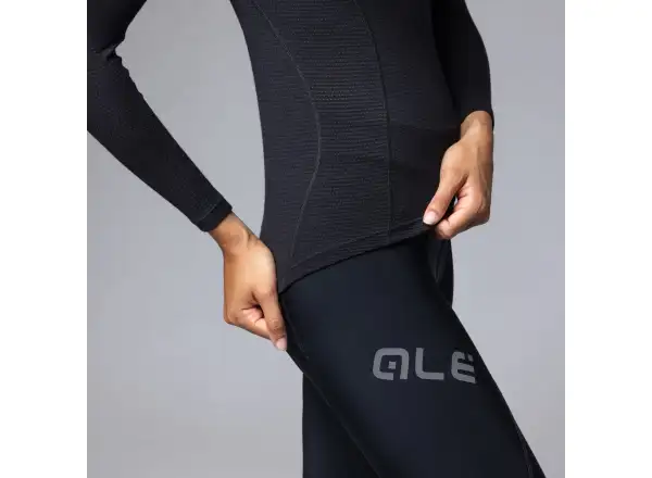 Alé Intimo Merino women's base layer shirt long sleeve Black