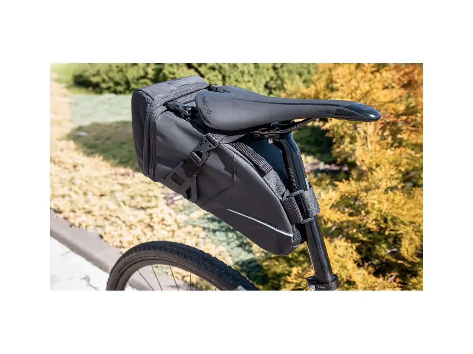 Force Adventure XL saddle bag under the saddle