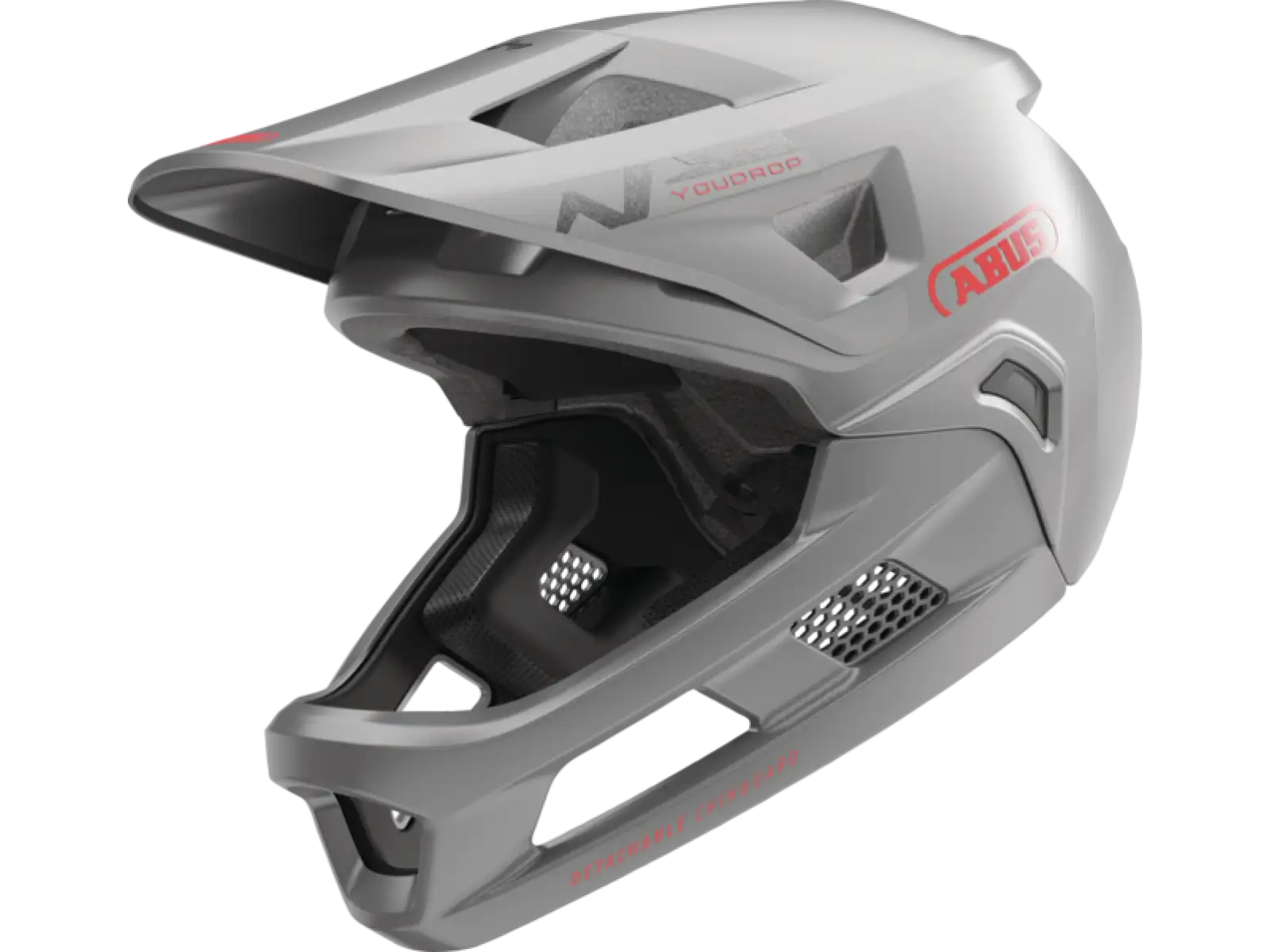 Abus YouDrop FF kids helmet Ti Silver