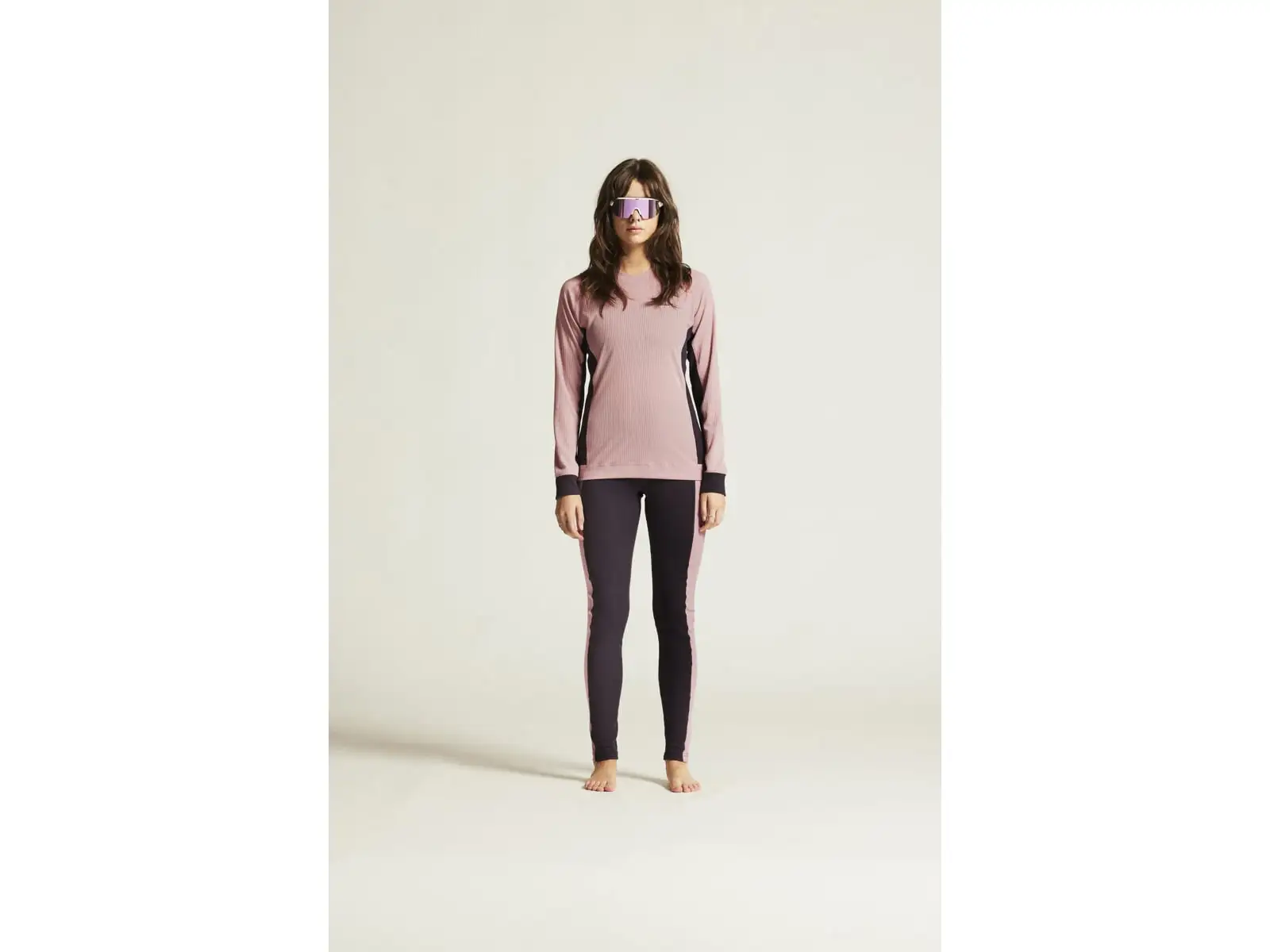 Craft Core Dry Baselayer women's set long sleeve shirt+pants pink